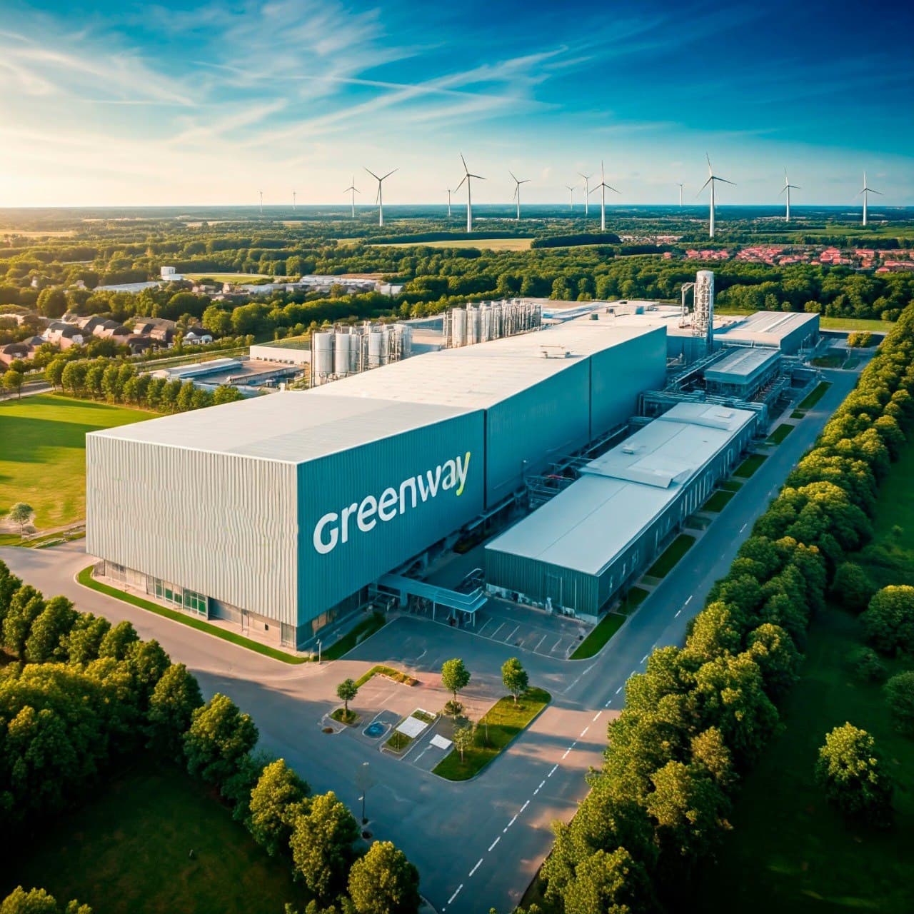 Greenway Tech Manufacturing Facility - Aerial View