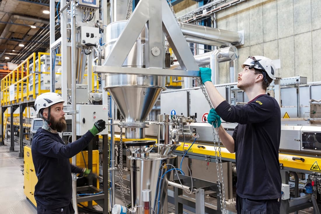 Manufacturing Floor with Workers